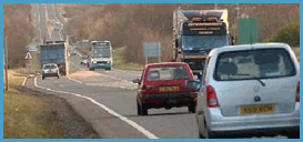 A1 Between Morpeth and Alnwick